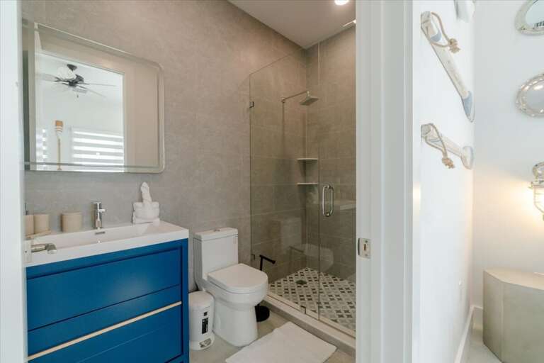 2nd floor king bedroom`s ensuite bath with walk-in shower.